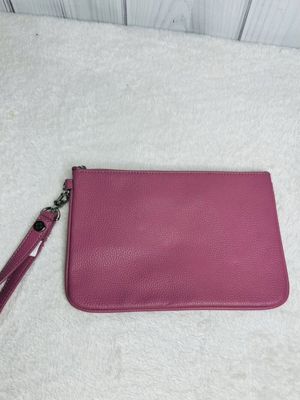 Jewell by Thirty One Dusty Pink Wristlet Purse Bag Clutch Zipper 9.5 x 6.5